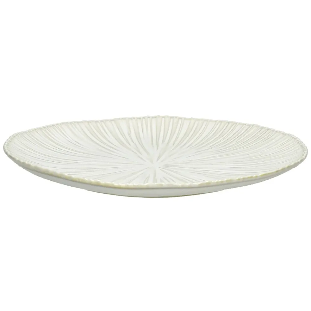 Pomax Vaisselle-MYSA - assiette plate - porcelaine - DIA 26,2 x H 2,6 cm - blanc