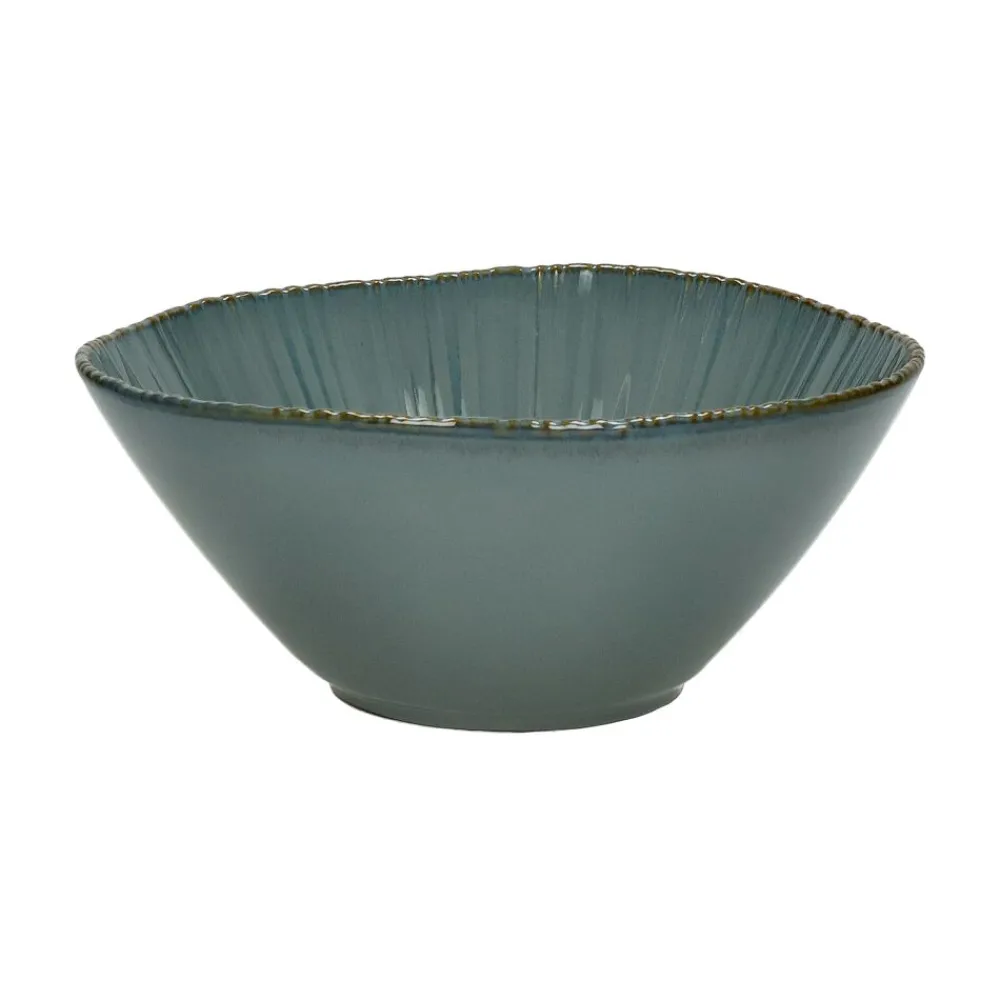 Pomax Vaisselle-MYSA - bol à pâtes - porcelaine - DIA 19,8 x H 8,8 cm - gris bleu