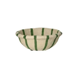 Pomax Saladiers / Plats À Servir-NAXOS - set/3 bols - papier mâché - DIA 20/24/29 x H 7,5/5/5 cm - vert