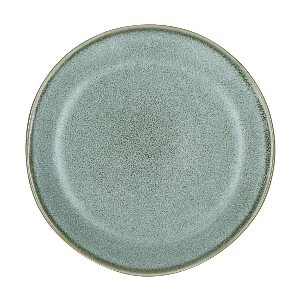 Pomax Vaisselle-NÉBOA - assiette à dessert - grès - DIA 21,2 x H 2,5 cm - gris bleu