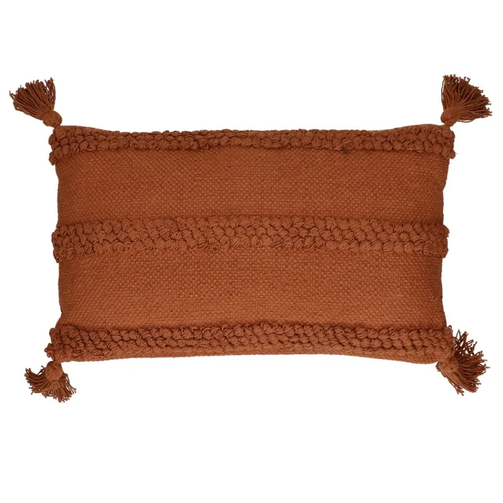 Pomax Coussins-NIKITA - coussin - coton - L 50 x W 30 cm - rouille