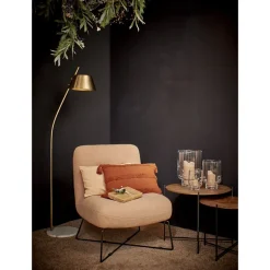 Pomax Coussins-NIKITA - coussin - coton - L 50 x W 30 cm - rouille