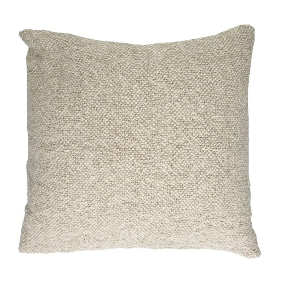 Pomax Coussins-NOGARA - coussin - lin / coton - L 50 x W 50 cm - naturel