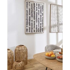 Pomax Lanternes-NORDBY - set/3 lanternes - mais - DIA 35,5/40,5/45 x H 27/61/67 cm - naturel