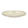 Pomax Vaisselle-NOUGAT - assiette à dessert - porcelaine - DIA 20,6 x H 2,6 cm - beige