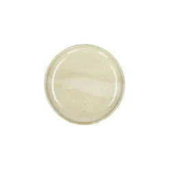 Pomax Vaisselle-NOUGAT - assiette apéritif - porcelaine - DIA 12,5 x H 2 cm - beige