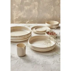 Pomax Vaisselle-NOUGAT - bol à céréales - porcelaine - DIA 15,7 x H 5,4 cm - beige