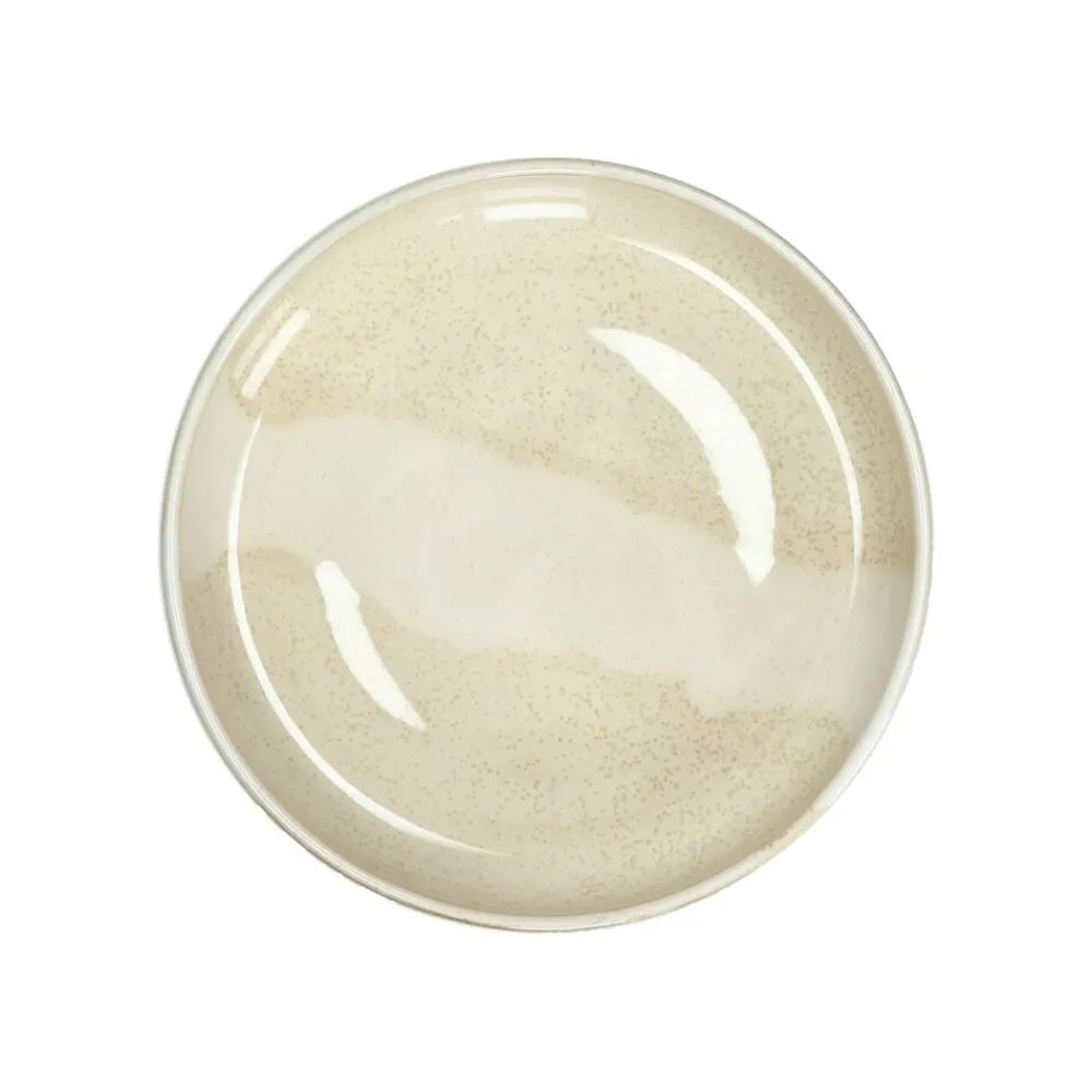 Pomax Vaisselle-NOUGAT - bol à soupe - porcelaine - DIA 21,6 x H 4,6 cm - beige