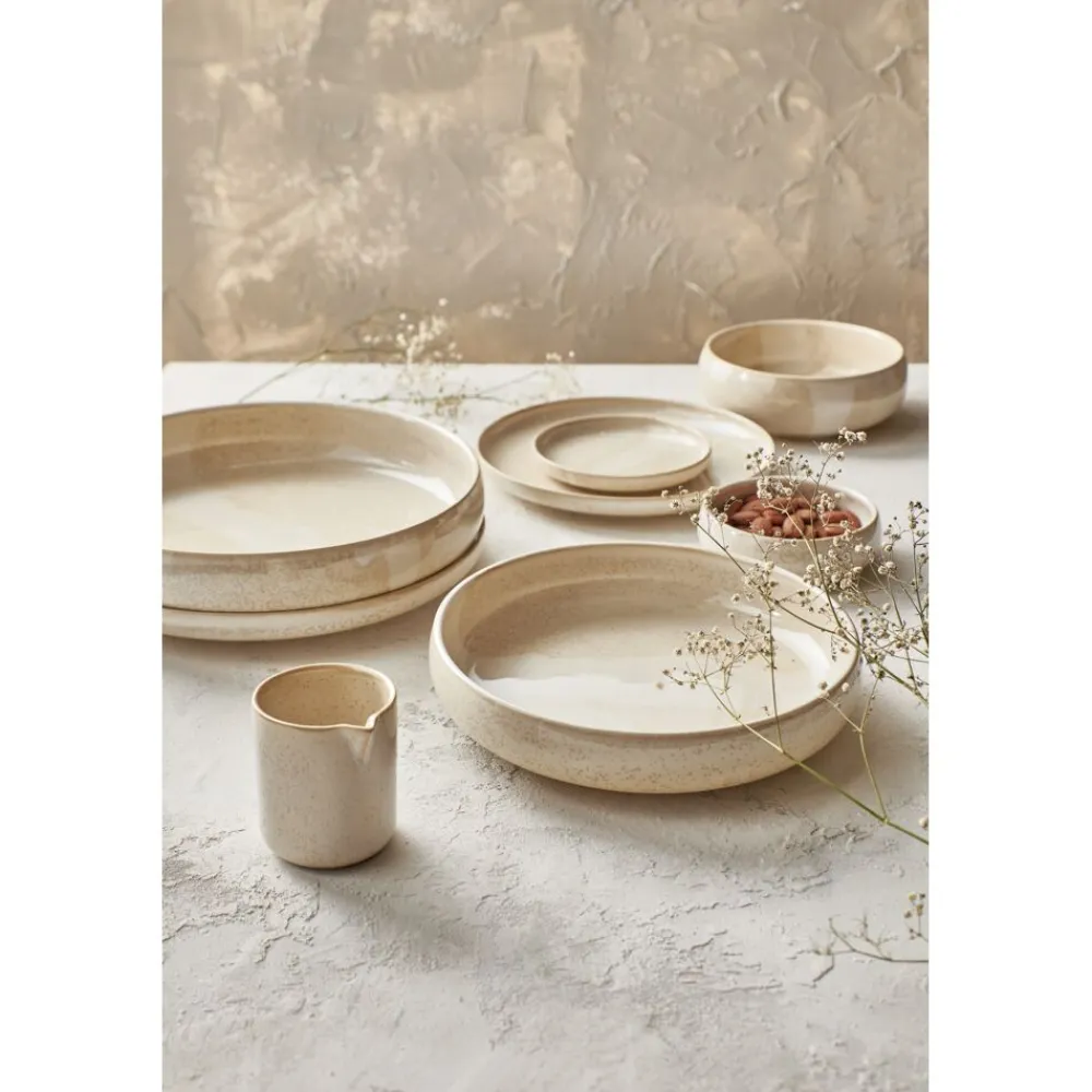 Pomax Vaisselle-NOUGAT - bol à soupe - porcelaine - DIA 21,6 x H 4,6 cm - beige
