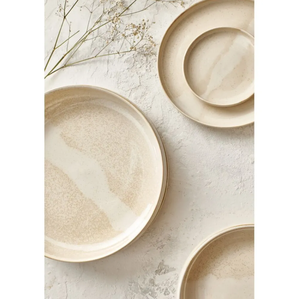Pomax Vaisselle-NOUGAT - bol à soupe - porcelaine - DIA 21,6 x H 4,6 cm - beige