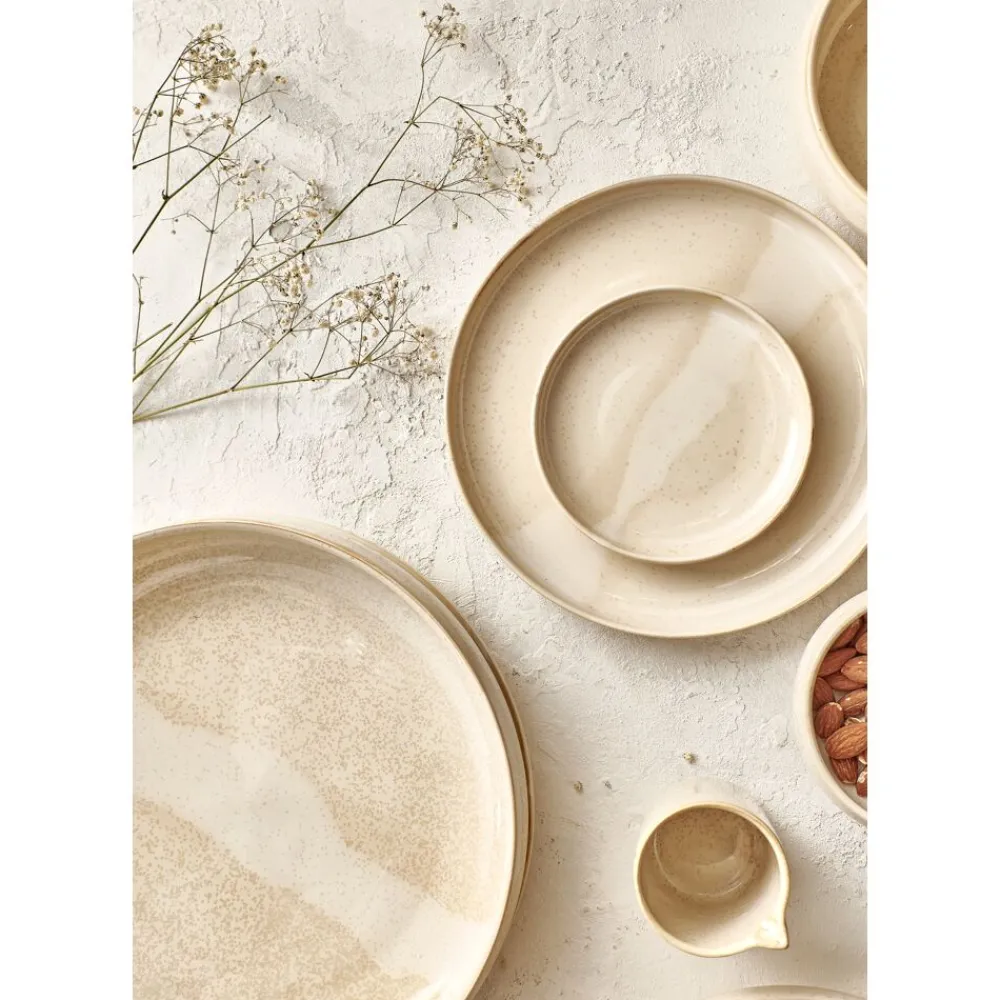 Pomax Vaisselle-NOUGAT - mini bol - porcelaine - DIA 10,9 x H 3,6 cm - beige