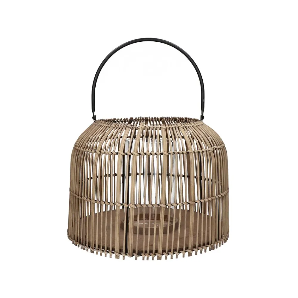 Pomax Lanternes-ODIN - lanterne - rotin - DIA 39 x H 29 cm - naturel