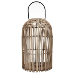 Pomax Lanternes-ODIN - lanterne - rotin - DIA 30 x H 48 cm - naturel