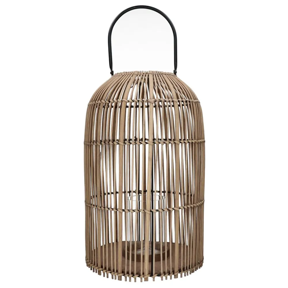 Pomax Lanternes-ODIN - lanterne - rotin - DIA 30 x H 48 cm - naturel