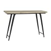 Pomax Consoles-OHIO - meuble console - bois de mangier / métal - L 120 x W 35 x H 80 cm - naturel