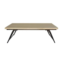Pomax Tables Basses | Tables-OHIO - table basse - bois de mangier / métal - L 125 x W 75 x H 38 cm - naturel