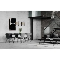 Pomax Tables Basses | Tables-OHIO - table basse - bois de mangier / métal - L 125 x W 75 x H 38 cm - noir