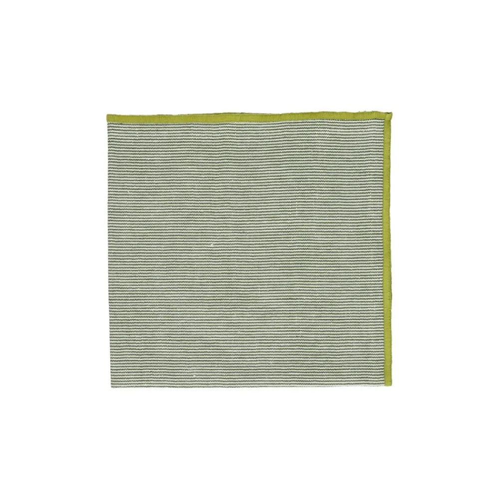 Pomax Linge De Table-OLIVE - serviette - lin / coton - L 45 x W 45 cm - olive