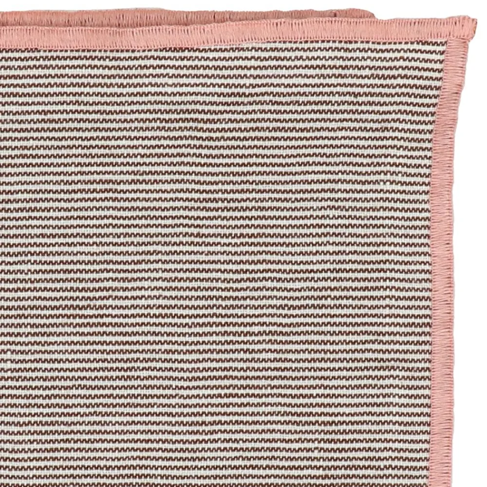 Pomax Linge De Table-OLIVE - serviette - lin / coton - L 45 x W 45 cm - rouille