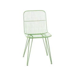 Pomax Chaises-OMBRA - chaise - métal - L 54 x W 43 x H 83 cm - aqua