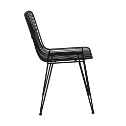 Pomax Chaises-OMBRA - chaise - métal - L 54 x W 43 x H 83 cm - noir