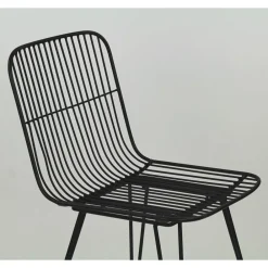 Pomax Chaises-OMBRA - chaise - métal - L 54 x W 43 x H 83 cm - noir