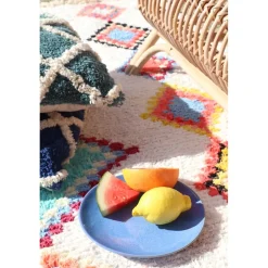 Pomax Vaisselle-ONDA - assiette à dessert - porcelaine - DIA 22 cm - encre