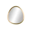 Pomax Miroirs-ORGANIC - miroir - métal - L 34,5 x W 2,75 x H 37,5 cm - brass