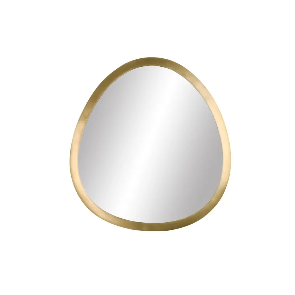 Pomax Miroirs-ORGANIC - miroir - métal - L 34,5 x W 2,75 x H 37,5 cm - brass