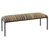 Pomax Bancs-OSIRIS - banc - tissu / métal - L 122 x W 46 x H 43 cm - multicolore
