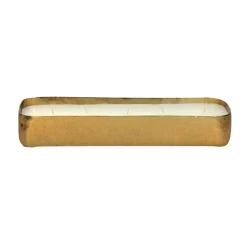 Pomax Bougies-PACIFY - bol avec bougie - aluminium / cire - L 30 x W 7 x H 5 cm - or