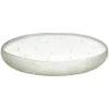 Pomax Bougies-PACIFY - bougie 15 mèches - cire de paraffine / verre - DIA 36 x H 5 cm - blanc