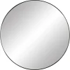 Pomax Miroirs-PALACE - miroir - métal - DIA 110 x W 3 cm - noir