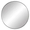 Pomax Miroirs-PALACE - miroir - métal - DIA 90 x W 3 cm - noir