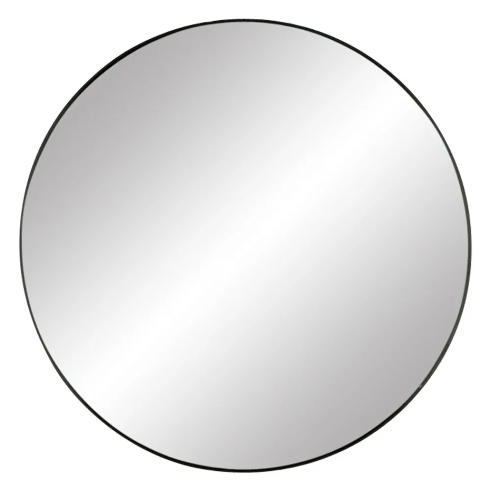 Pomax Miroirs-PALACE - miroir - métal - DIA 90 x W 3 cm - noir