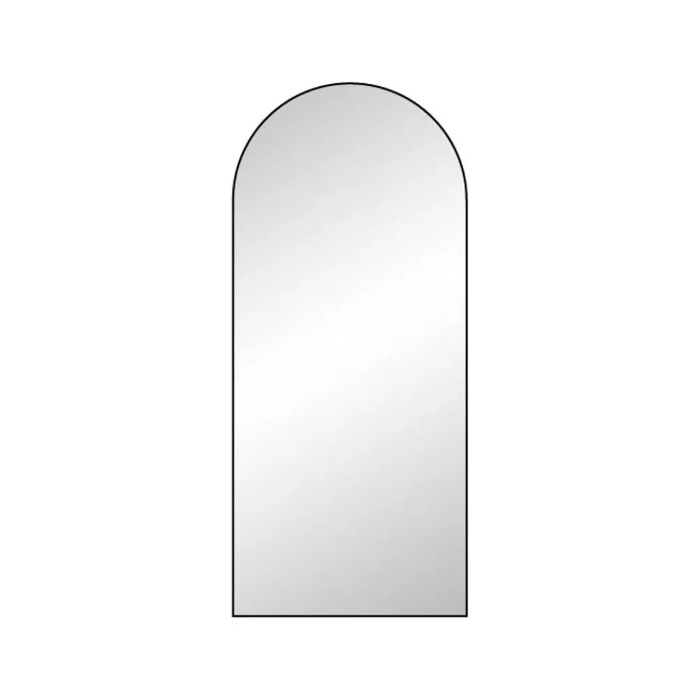 Pomax Miroirs-PALACE - miroir - métal / verre miroir - L 80 x W 3 x H 198 cm - noir