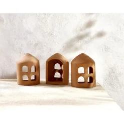 Pomax Objets De Décoration-PANTELI - objet déco - terracotta - L 7,5 x W 7 x H 12 cm - terracotta
