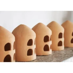 Pomax Objets De Décoration-PANTELI - objet déco - terracotta - L 7,5 x W 7 x H 12 cm - terracotta