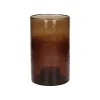 Pomax Photophores / T-lights-PATTI - photophore - verre - DIA 15 x H 25,5 cm - ambre