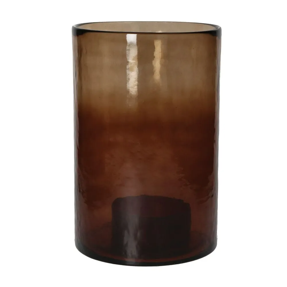 Pomax Photophores / T-lights-PATTI - photophore - verre - DIA 20,25 x H 30,5 cm - ambre