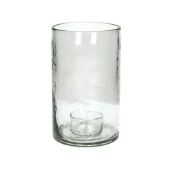 Pomax Photophores / T-lights-PATTI - photophore - verre - DIA 15 x H 25,5 cm - transparent