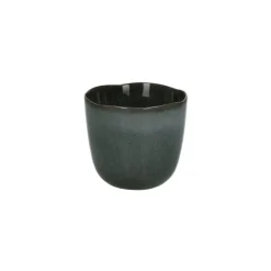 Pomax Vaisselle-PAULINE - gobelet - grès - DIA 8 x H 7,4 cm - gris