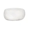 Pomax Poufs-PEBBLE - table d'appoint - fibre d'argile - L 60 x W 43 x H 31 cm - blanc