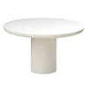Pomax Tables-PIASTRO - table - enduit à la chaux - DIA 150 x H 76 cm - blanc cassé