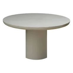 Pomax Tables-PIASTRO - table - enduit à la chaux - DIA 150 x H 76 cm - gris
