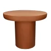 Pomax Tables Basses | Tables-PIASTRO - table basse - enduit à la chaux - DIA 50 x H 40 cm - terracotta
