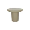 Pomax Tables Basses | Tables-PIASTRO - table basse - enduit à la chaux - DIA 50 x H 40 cm - gris/beige