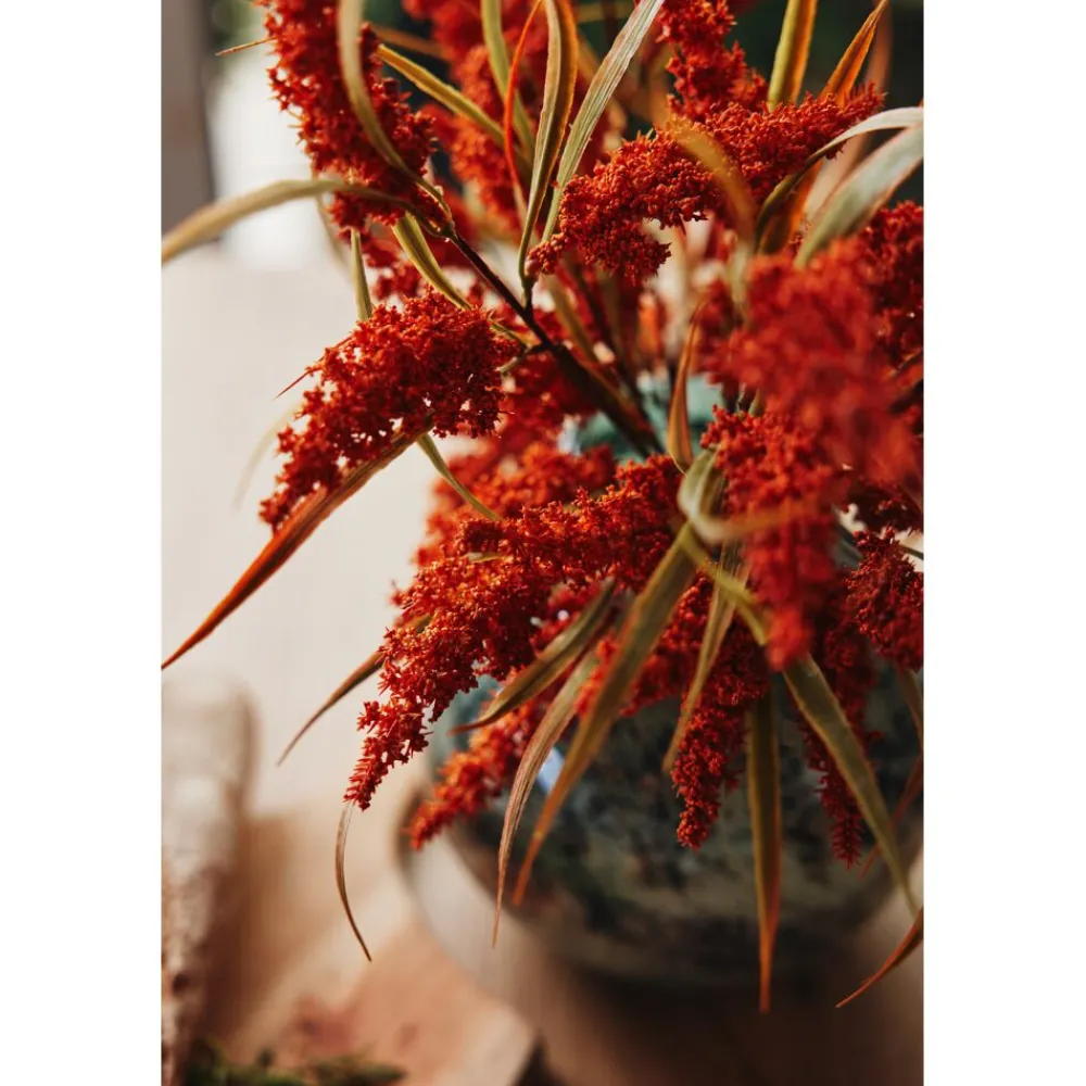 Pomax Fleurs-PLANDAI - fleur artificielle - synthétique - H 46 cm - rouille