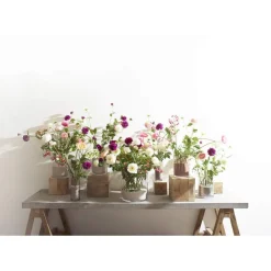 Pomax Fleurs-POPPY - fleur artificielle - synthétique - H 63 cm - fuchsia