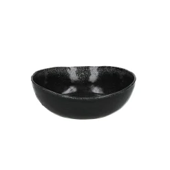 Pomax Vaisselle-PORCELINO EXPERIENCE - bol à soupe - grès - DIA 20 x H 6 cm - noir